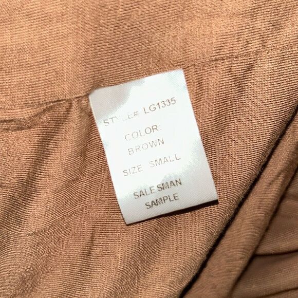 Sage The Label Brown Ruched Bodycon Midi Dress(Size Small) - Picture 8 of 8